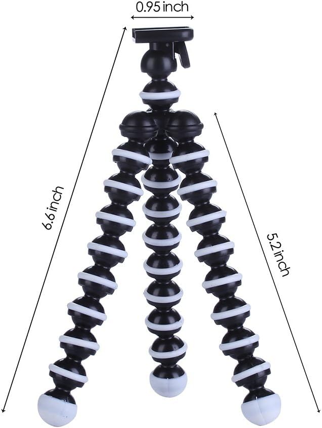 Rienar Octopus Style Flexible Portable and Adjustable Tripod Stand Holder for Small Camera Smart iPhone Cellphone : Camera & Photo