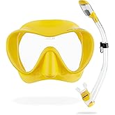 Cressi Scuba Diving Snorkeling Kit - Freediving Mask & Dry Snorkel - F1 & Supernova Dry: Designed in Italy