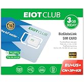 EIOTCLUB International Data Only SIM Card, 3GB 30-Day, No Phone Number | Prepaid data 5G/4G LTE in Europe, USA, China, Japan and Korea, no contract, no activation required triple-cut size