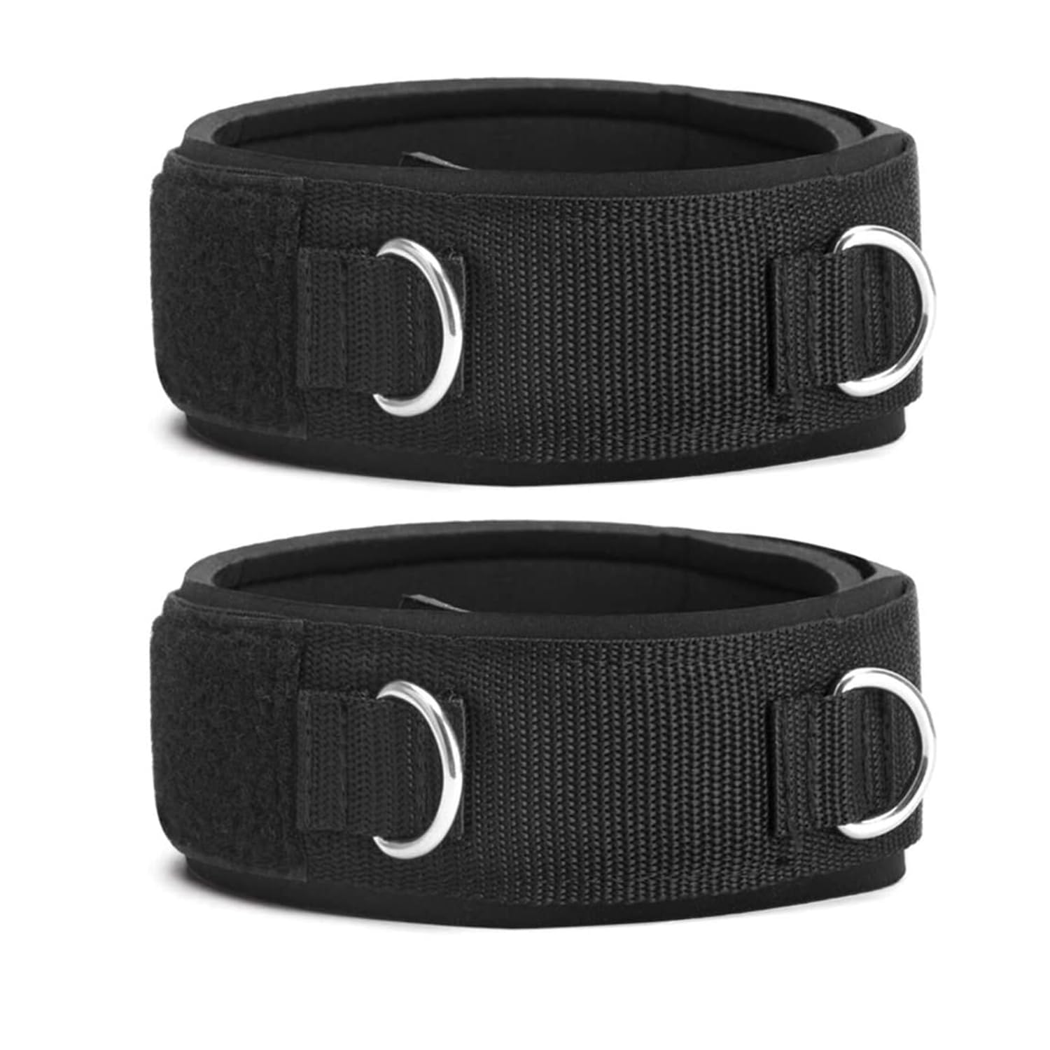 Photo 1 of LOOEEL 2Pcs Fitness Thigh Straps Soft Neoprene Padded Fitness Leg Exercise Attachment Adjustable Thigh Resistance Belt for Machines Gym Workout Speed Exercise Taekwondo Football Running