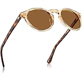 CARFIA Polarized Sunglasses for Women: Acetate Frame, Small/Medium Size, UV400 Protection - Anti Glare CA5288