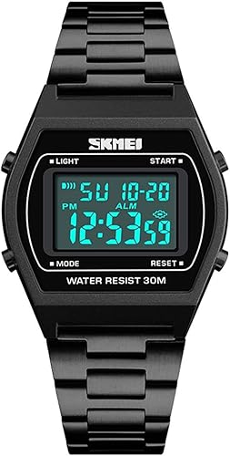 gold electronic watch