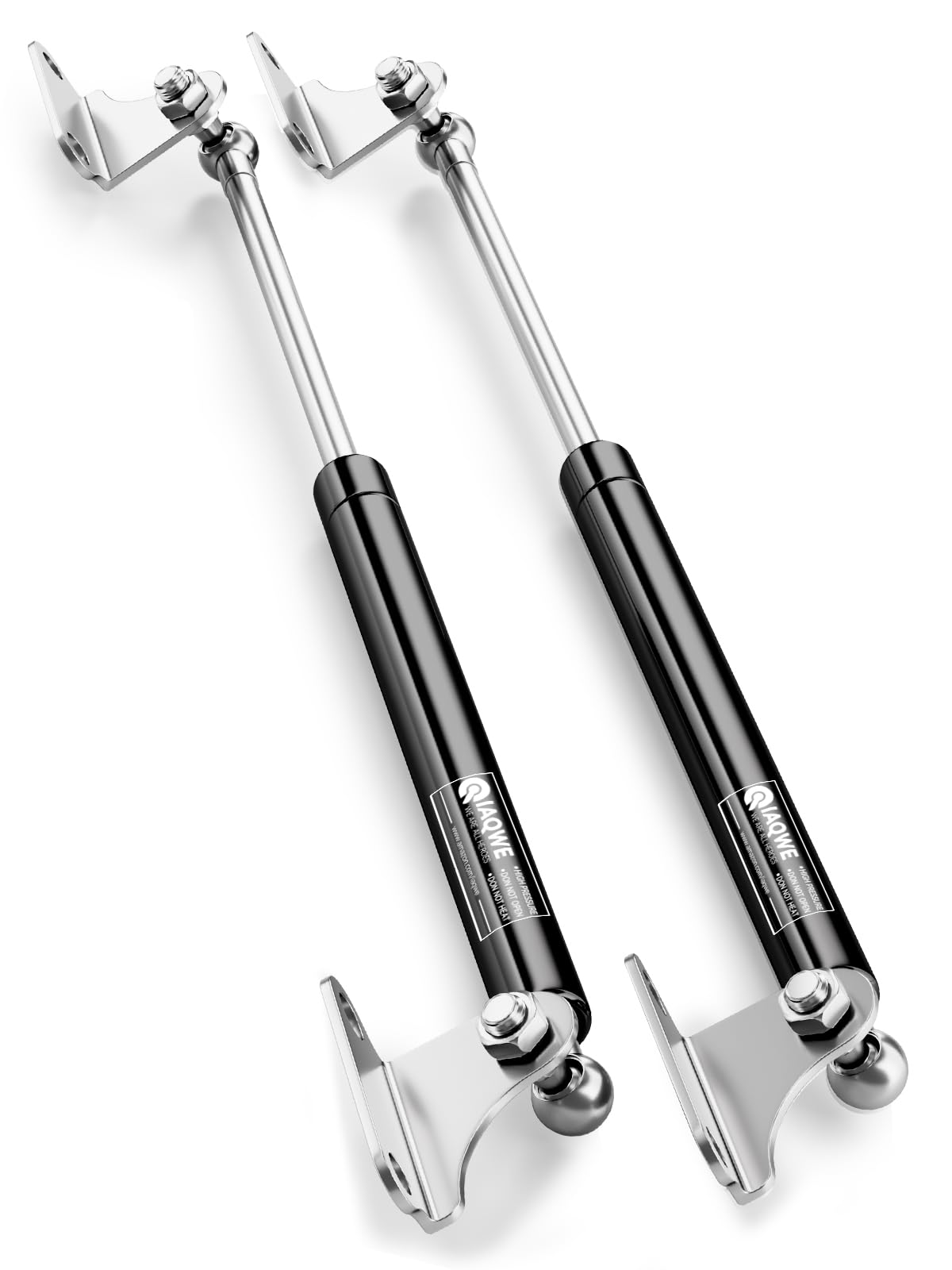 Photo 1 of 15 Inch 10Lbs 45N Gas Struts for TV & Kitchen Cabinet Door, Toolbox Toy Box Storage Cabinet Trash Bin Lid Boat Hatch Truck Cap Windows, DIY Gas Lift Shocks Kit with L Mount Brackets, 2 Pcs by IAQWE