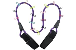 ROMASO Duck Holder for Jeep,Rubber Ducks Holder for Jeep Wrangler YJ TJ JK JL & Gladiator JT, Hold 32 Rubber Ducks,Purple Paracord Duck Mount