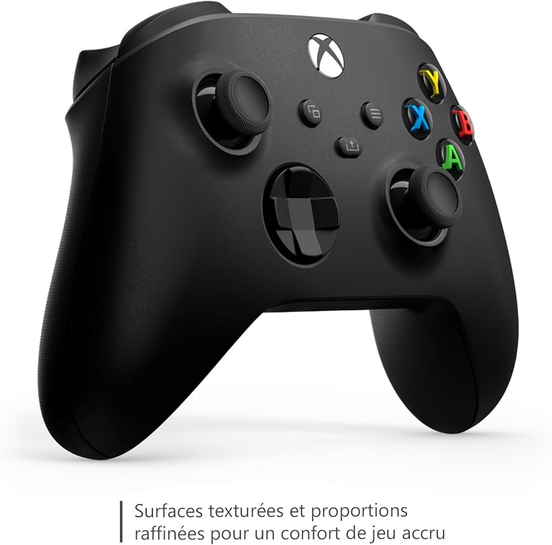 Manette sans Fil - Carbon Black Series X, Series S, One, Windows 10 & 11, Android et iOS