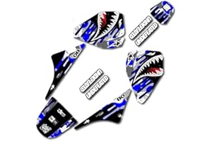 FACTORY EFX Gray & Blue Savage Design Racing Graphics kit is Compatible with PW80 All Years