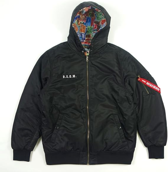Amazon Mural ミューラル リバーシブルジャケット Stamp Hood Rv Ma 1 Jacket M コート ジャケット 通販