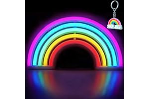XIYUNTE Colorful Rainbow Neon Light - USB Operated LED Wall Decor with Switch, Perfect for Bedrooms, Parties, and Gifts