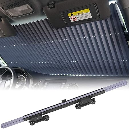 fangteke parasol del parabrisas del coche cortina retractil del coche accesorios de la visera del parabrisas del parabrisas delantero de la proteccion