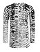COOFANDY Men's Long Sleeve Hipster Hip Hop Basic T Shirt Gradation Ripped-Holes Shirts