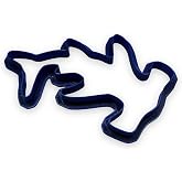 Hammerhead Shark Cookie Cutter with Easy Push Design (5 inch)