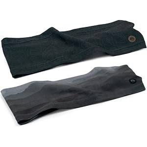 WHTE MOSS Ultra-Soft Sweatband Headband 2 Pack, No Slip 4-Way Stretch | Ultra-soft moisture-wicking fabric with 4-way stretch