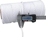 jijAcraft 4MM White Macrame Rope 100M Cotton String Craft Twine view 2