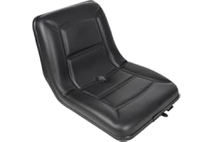 Jeracino Universal Forklift Seat, Compact Narrow Lawn Mower Seat with Drainage Holes, Adjustable Rails Tractor Seat, Suitable for Excavator, Dozer and Various Types of Heavy Duty Vehicle Seats