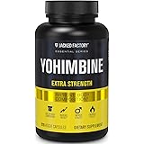 Yohimbine Extra Strength Supplement 2.5mg, 270 Capsules - Premium Yohimbe Bark Extract Supplement for Experienced Users - Bod