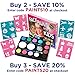 Face Paint Kit with 30 Stencils: 12 Color Palette for Kids: 2 Brushes, 2 Sponges + Glitter Gel. Best Quality Professional Face Painting Party Set. Safe, Non-Toxic, Water-based, BONUS Online Guide