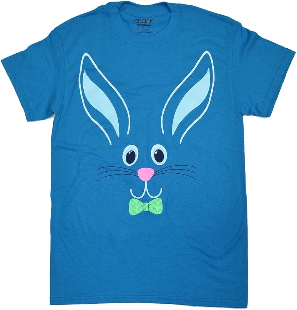 Blue Easter Bunny Sapphire T-Shirt - 3XL - Tees2urdoor at Amazon Womenâs Clothing store