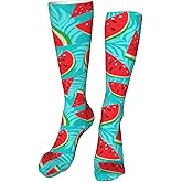 ZCERA Kids Cozy Knee High Tube Compression Soccer Socks, Novelty Athletic Long Socks for Child Girls Boys Youth 19.8in