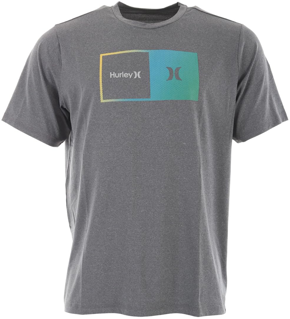 Halfer Gradient UPF Tee Ss Heather Black