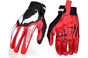 EXCEREY Red Cycling Gloves Mountain Bike Gloves for Outdoor Sports, Driving, Climbing for Men & Women