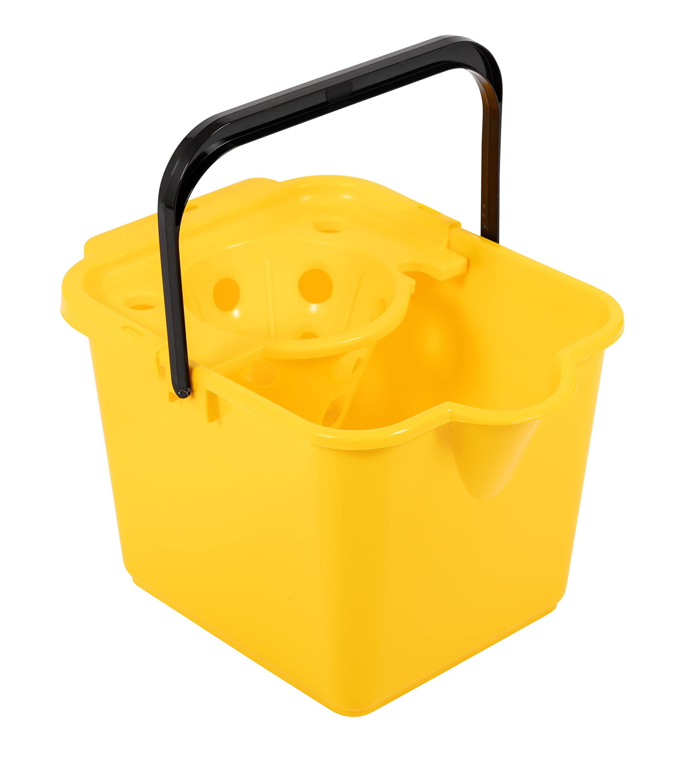 Addis 12L Capacity Mop Pail And Wringer In Sunshine Yellow