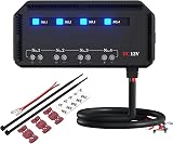 Tawveml 4 Way Fuse Block 12V Waterproof Relay Box with LED Indicator view 1