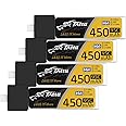 ZEVORO 4pcs BT2.0 450mAh 1S Battery HV 3.8V 95C FPV Lipo Battery with BT 2.0 Connector for FPV Tiny Whoop 1S Brushless Whoop Drone
