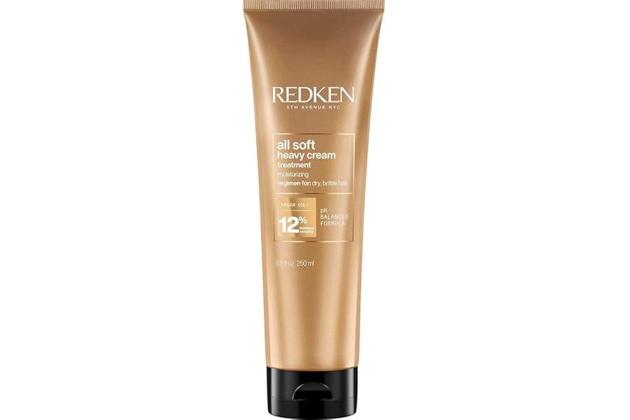 Redken All Soft Heavy Cream Mask Treatment- Moisturizing Deep Conditioner Treatment For Dry Hair, Softens and Smooths Hair, With Argan Oil