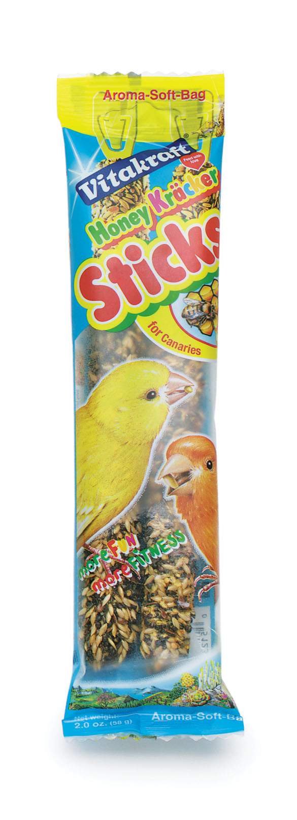 Vitakraft Canary Two Honey Sticks (Pack of 7, Total 14 Sticks)