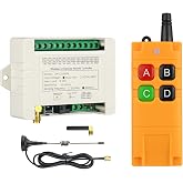 Kaleinavi DC 12V-36V 4 Channel RF Wireless Remote Control Switch Receiver with 200M Long Distance, 3M Suckers Antenna, New Anti Trigger Remote Control