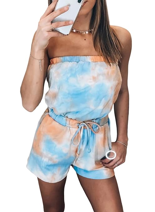 shoulder tie overall shorts