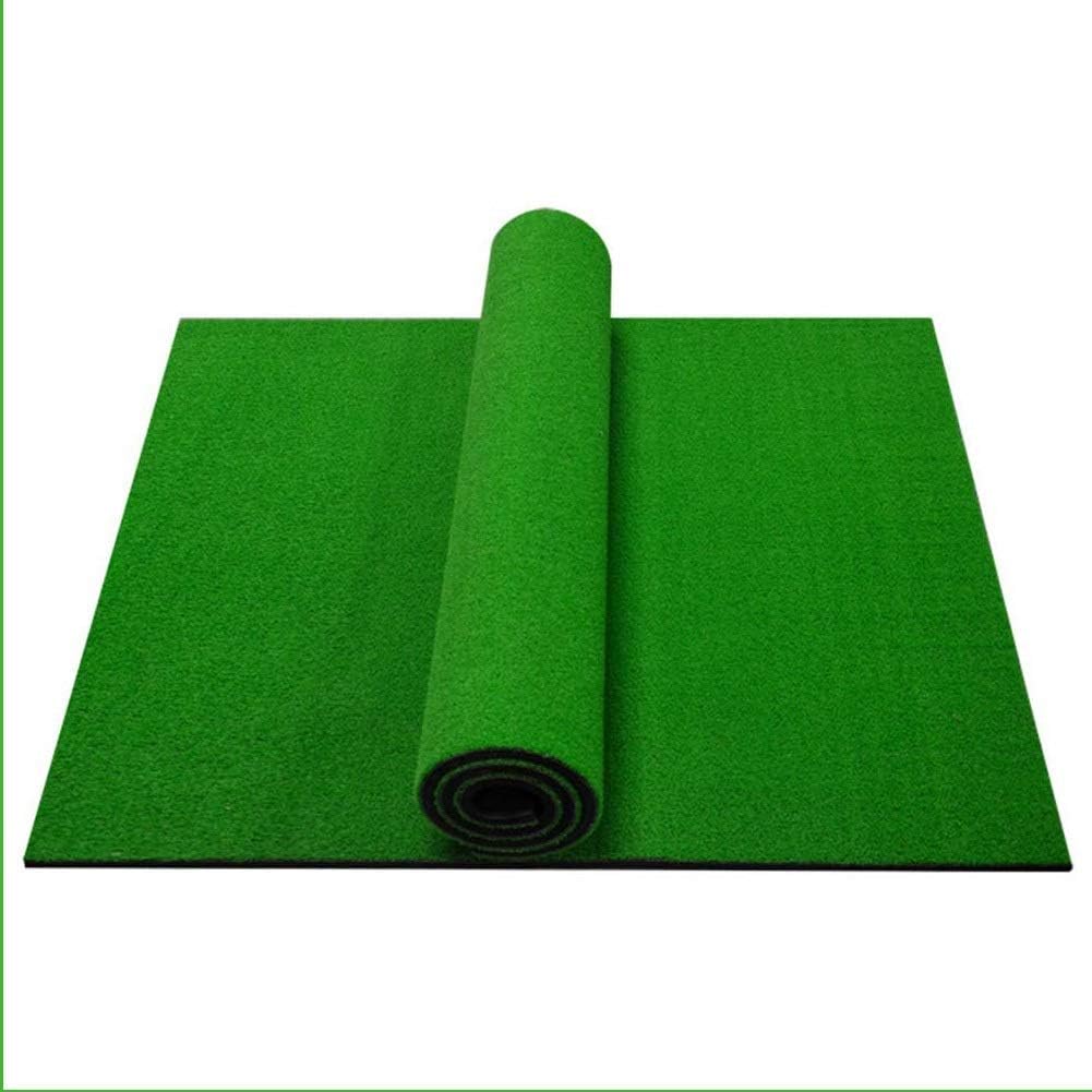 lqgpsx Mini Golf Mat for Indoor or Outdoor Practice - Golf Hitting Turf Mat Perfect for Residential Backyard Practice Office Golf Training Equipment (1xMat Includes)