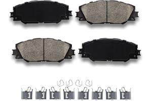 HYFTJYZ Front Brake Pads for Automotive Replacement Compatible with Toyota Corolla iM/Matrix/RAV4,Pontiac Vibe,Scion tC/iM - Ceramic Disc Brake Pads Set Car DIY Replacement,Noise-free,Long-Term Durability