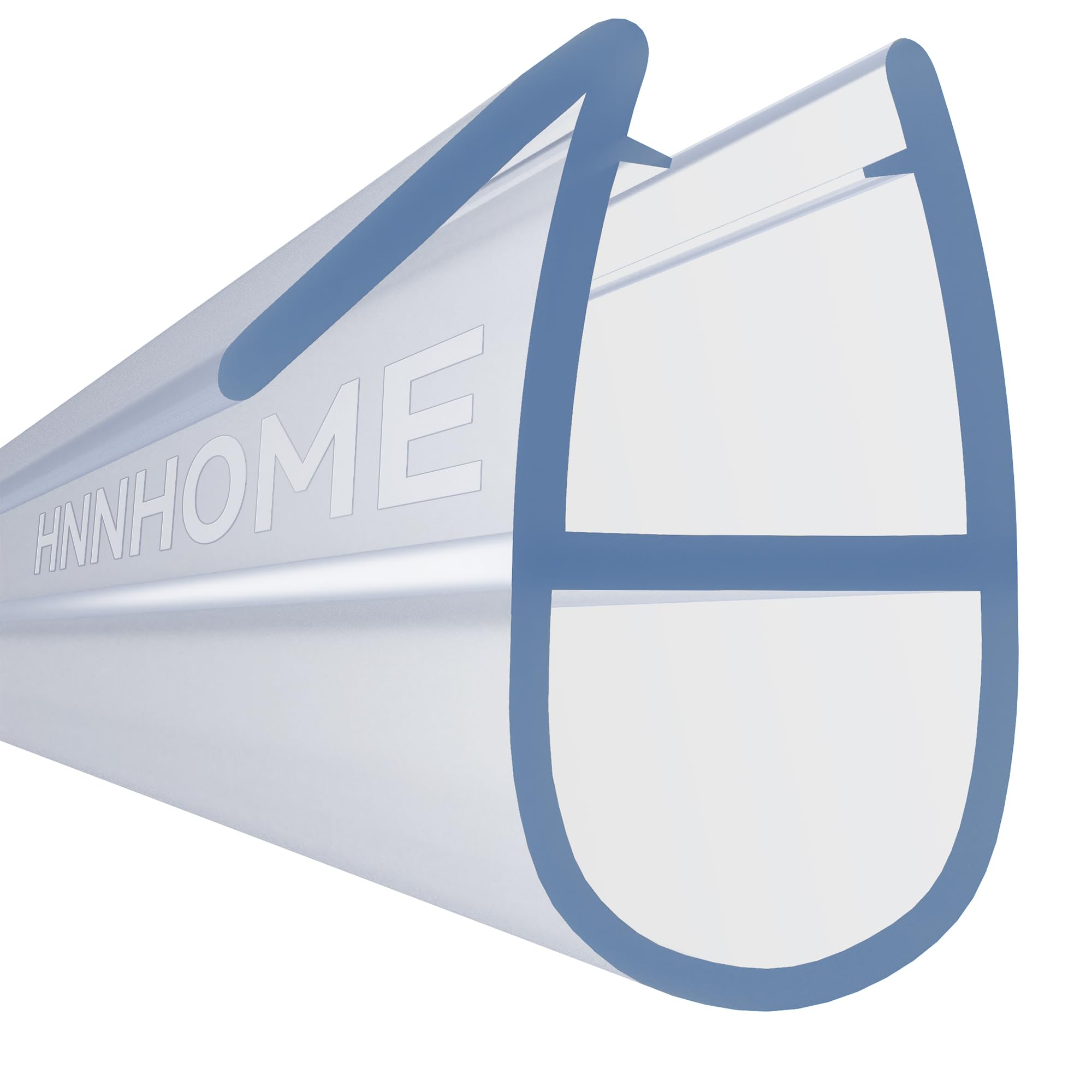 HNNHOME 870mm in Length Crystal Super Clear Bath Shower Screen Door Seal Strip for 6mm Glass Up to 6mm Gap