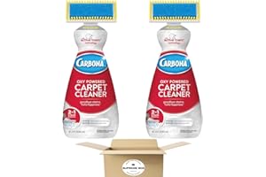 GUKANUYI Carbona 2 in 1 Oxy-Powered Carpet & Upholstery Cleaner Pet Bottle, No Scent, 27.5 Fl Oz - Pack of 2 (55 fl oz in total)