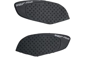 ZXXM Black Gas Fuel Tank Pad Traction Side Fuel Knee Grip Decal Compatible with Yamaha YZF R6 2008-2016