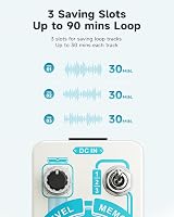 Donner Triple Looper Pedal Loop Station with Screen 3 Loops 30 Min Undo Redo view 4
