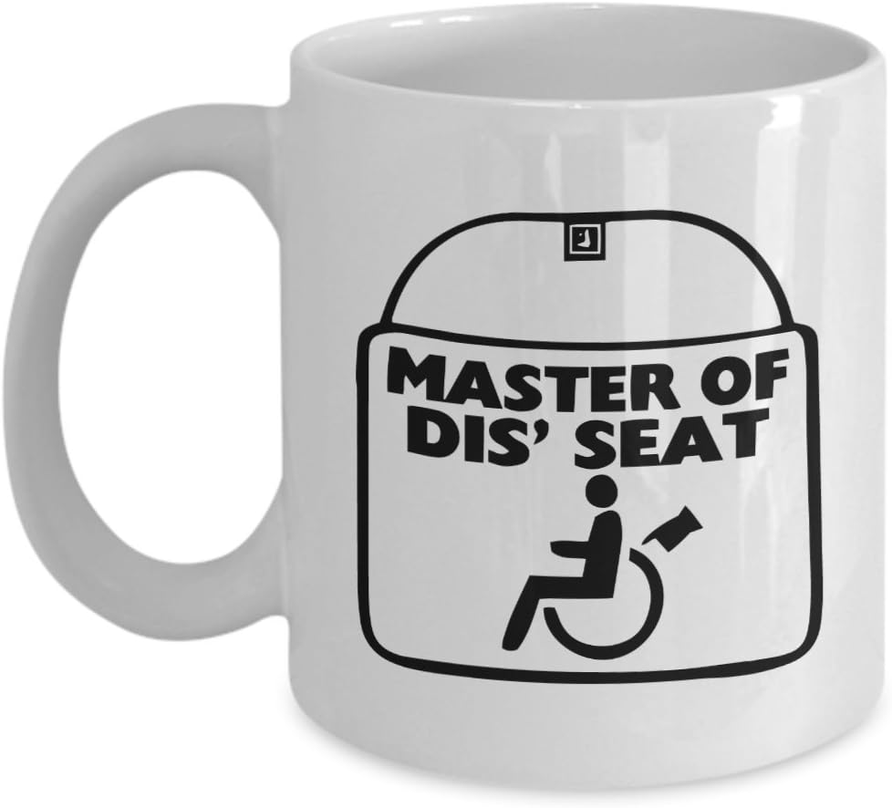 Handicap Mug Master of dis' seat Funny Gift For