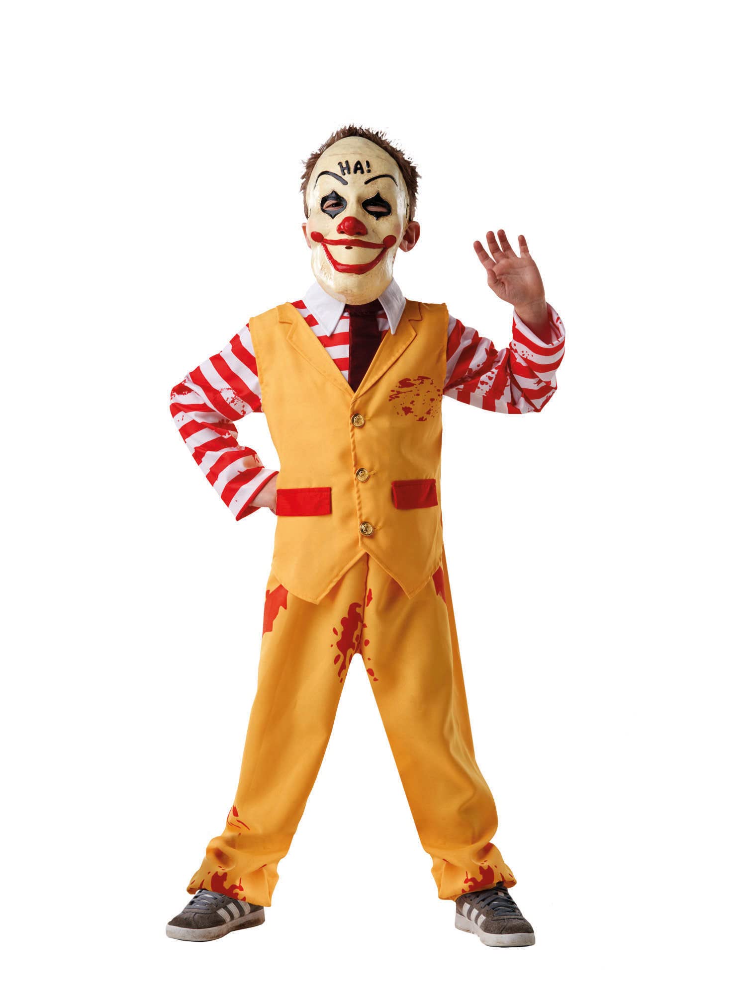 Rubies Boy's Multicolour Dapper Clown Costume Set (Extra Large Size) - Perfect for Kids Parties, Halloween, Cosplay, Themed Events, & More Halloween