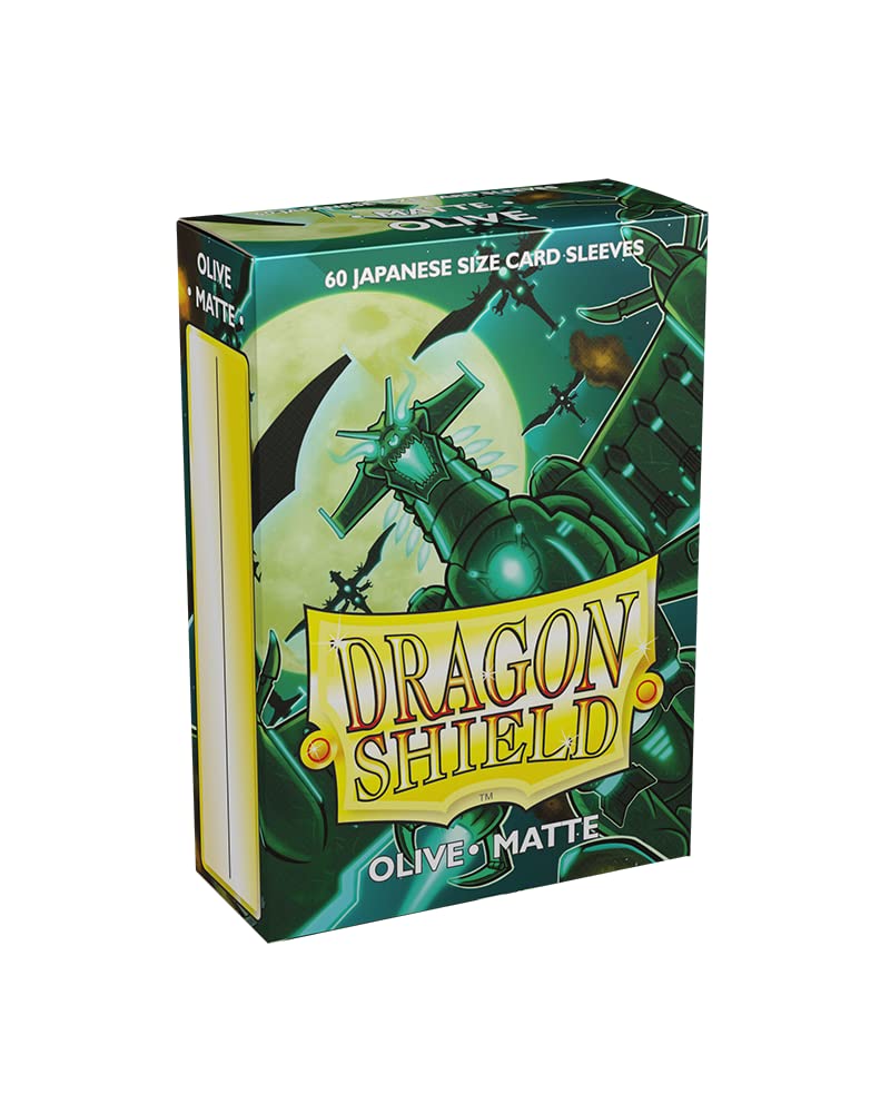 Arcane Tinmen AT-11140 Dragon Shield Japanese Size Matte Olive (60 Sleeves)