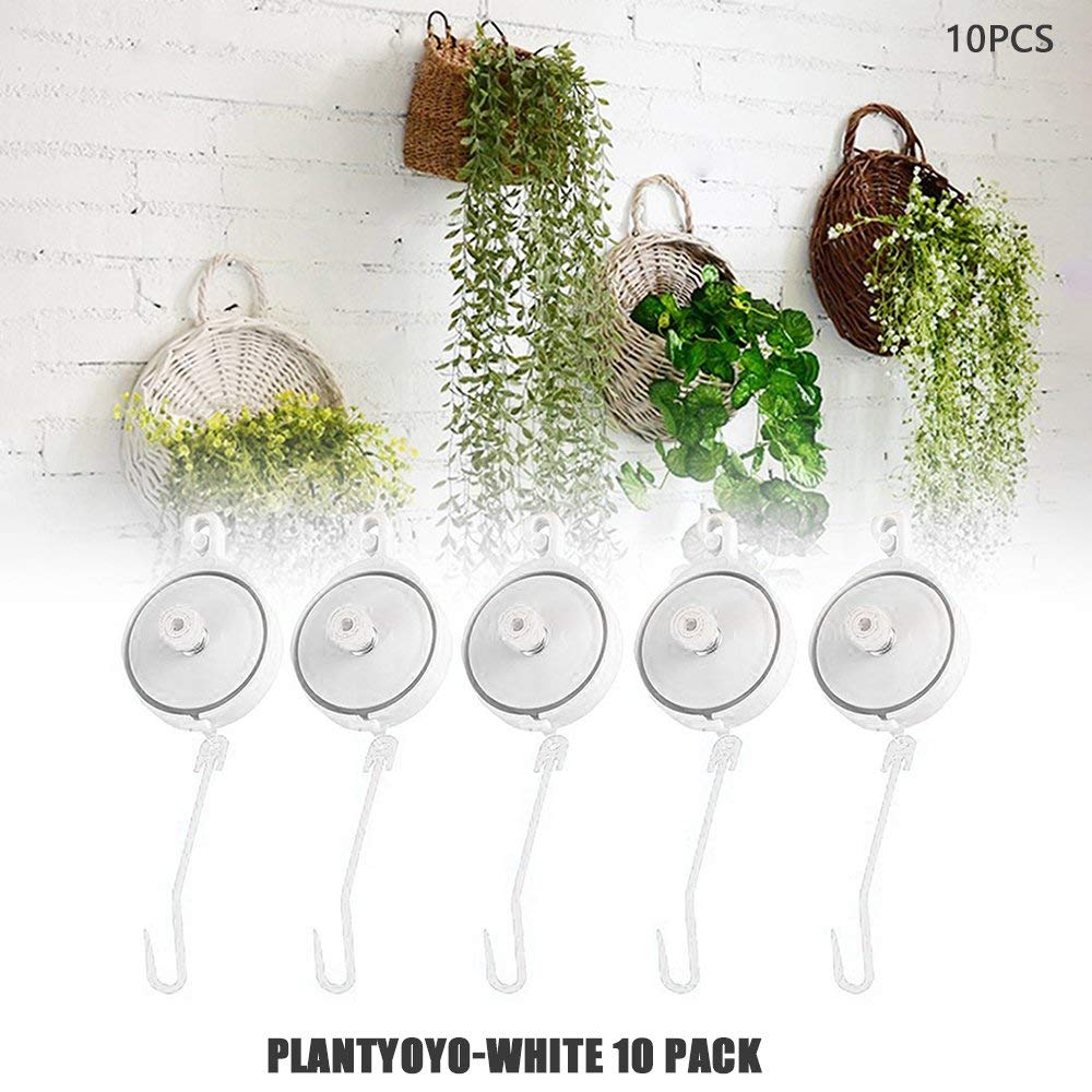 DGdolph 10Pcs Retractable Plant Yoyo with Stopper Support Hanger