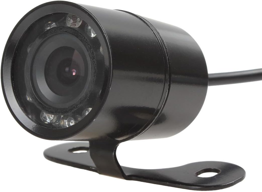 SallyBest Universal PC1030 Image Sensor 420TVL HD Night Vision 9 IR LEDs Car Front View Camera Waterproof Auto Reverse Parking Rear View Camera with 120 Degree Wide Viewing Angle