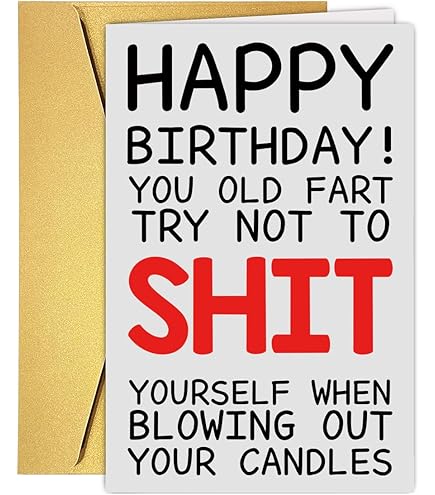Funny Rude Birthday Card Mum Dad Wife Friend Daughter Sister