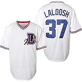 Men Bull Durham Nuke' LaLoosh 37 Crash Davis 8 Durham Movie Baseball Jersey