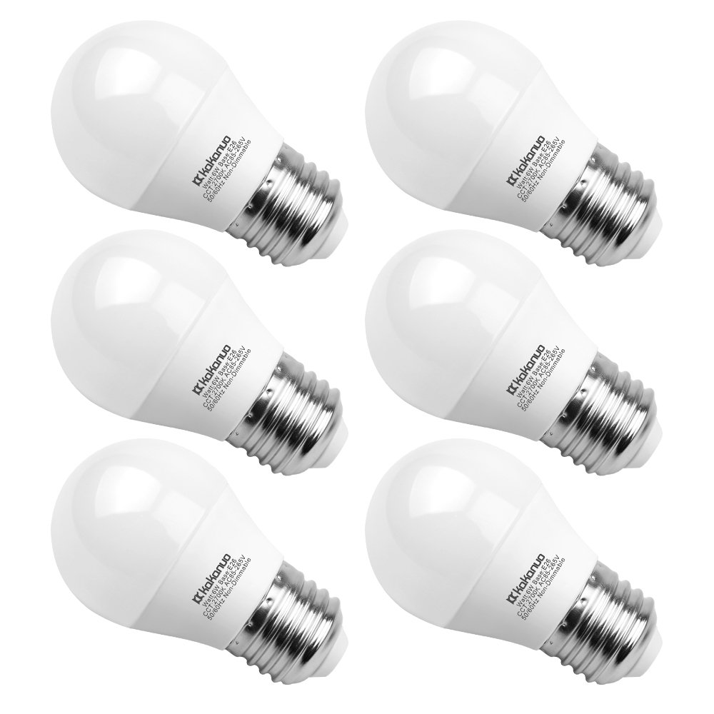 A15 LED Bulb 60 Watts, Kakanuo 6 Watt Equivalent E26 Medium Screw Base