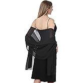 Chiffon Shawls and Wraps for Evening Dresses Women Elegant Soft Scarf Bridal Scarve Wedding Stole