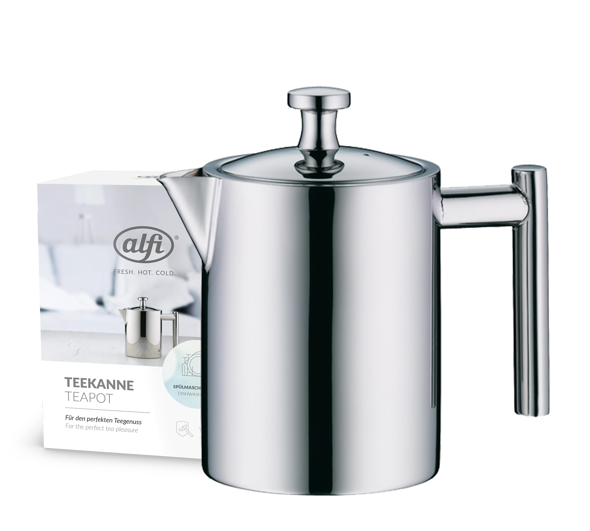 Alfi 2109000060 Teapot Polished Stainless Steel 0.6 L