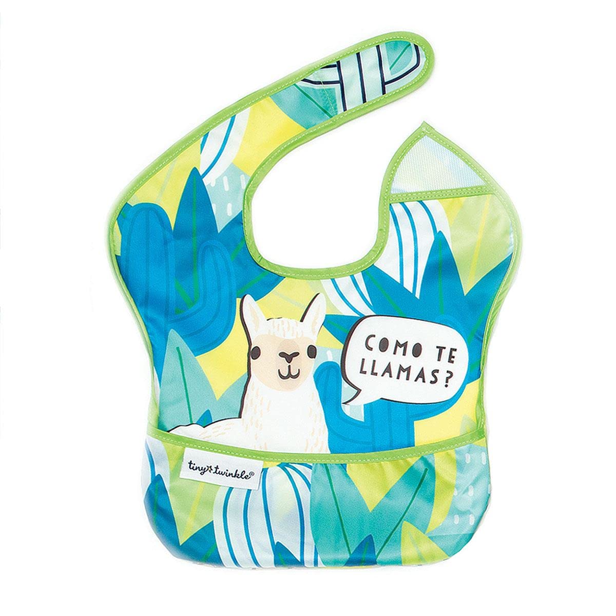 Tiny Twinkle EB-10 Waterproof Repeltex Humorous Design Bib with Como te Llamas Pocket - 80g