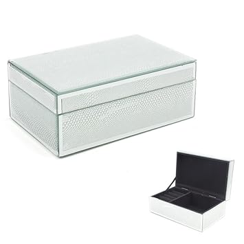 Leonardo Plateado De Piel De Serpiente Joyas Caja Amazon Es