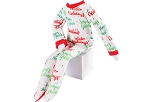 MUYI Santa Doll Clothing Accessories Set - 1pc Pajamas PJs Nightgown for elf Doll Christmas Accessories